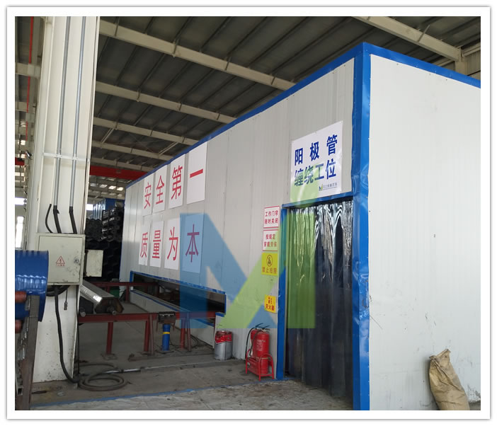 Winding station for the anode tubes of Weimei wet electrostatic precipitators